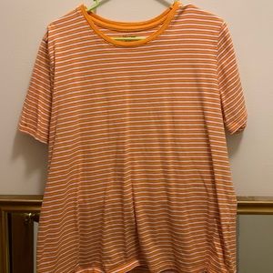 Vintage Hanes perfect T relaxed fit, yellow and red striped